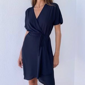 Babaton mini wrap dress